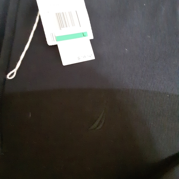 Nautica NWT Sweater.Zippered Neckline. Blk/ Blue - Picture 2 of 5